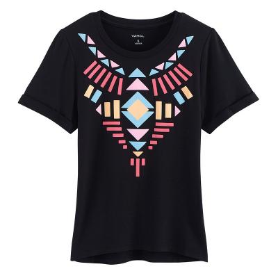 [VT]印花T恤 部落纹样（女款） 黑色