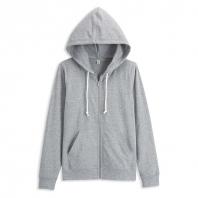 超轻薄便携式女开衫连帽卫衣 女 浅麻...