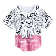 [VT]印花T恤 可爱斗牛犬（女款）...